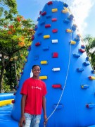 Inflatable Rock Climbing Wall- Blue